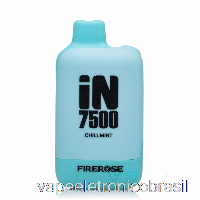 Vape Eletrônico Firerose Em 7500 Descartável Chill Mint